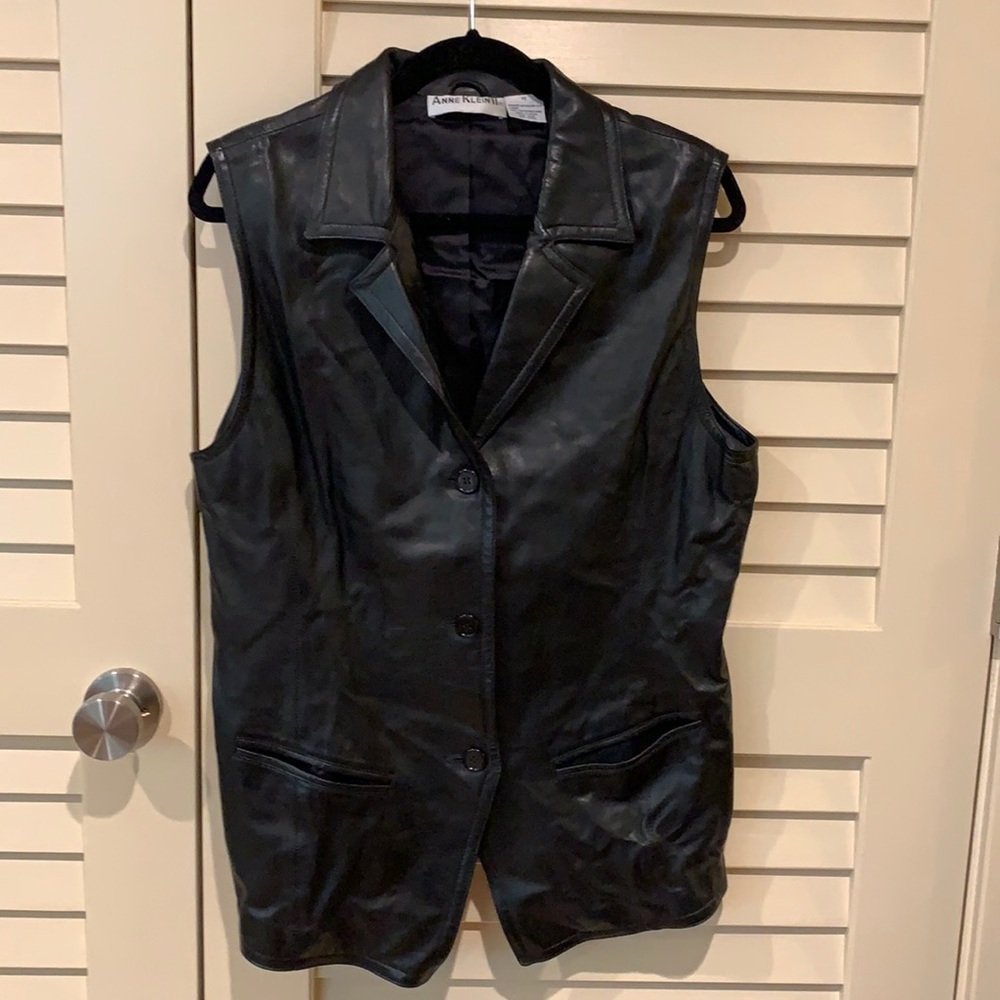 Anne Klein Leather Vest